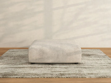 Otomana lavable Matrix Beige | 1 pieza, tejido de pana, diseño modular
