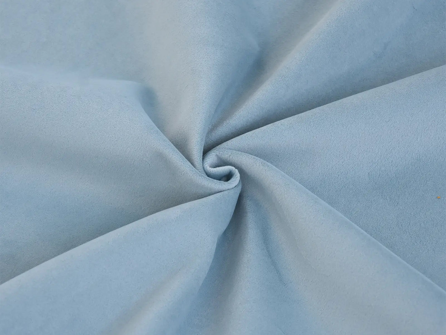 Deluxe Cloud Light Blue 1-Seater Single Sofa | 2-Piece (includes 1 ottoman), Velvet Fabric, Storage Ottoman