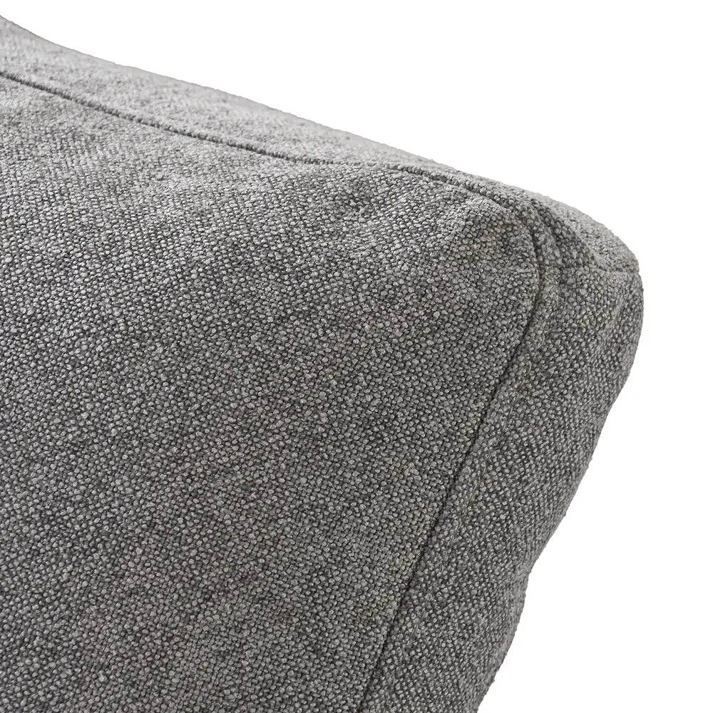 Deluxe Cloud 1-Seater Light-Grey Washable Single Sofa | 1-Piece, Cotton and Linen Fabric, Modular Design