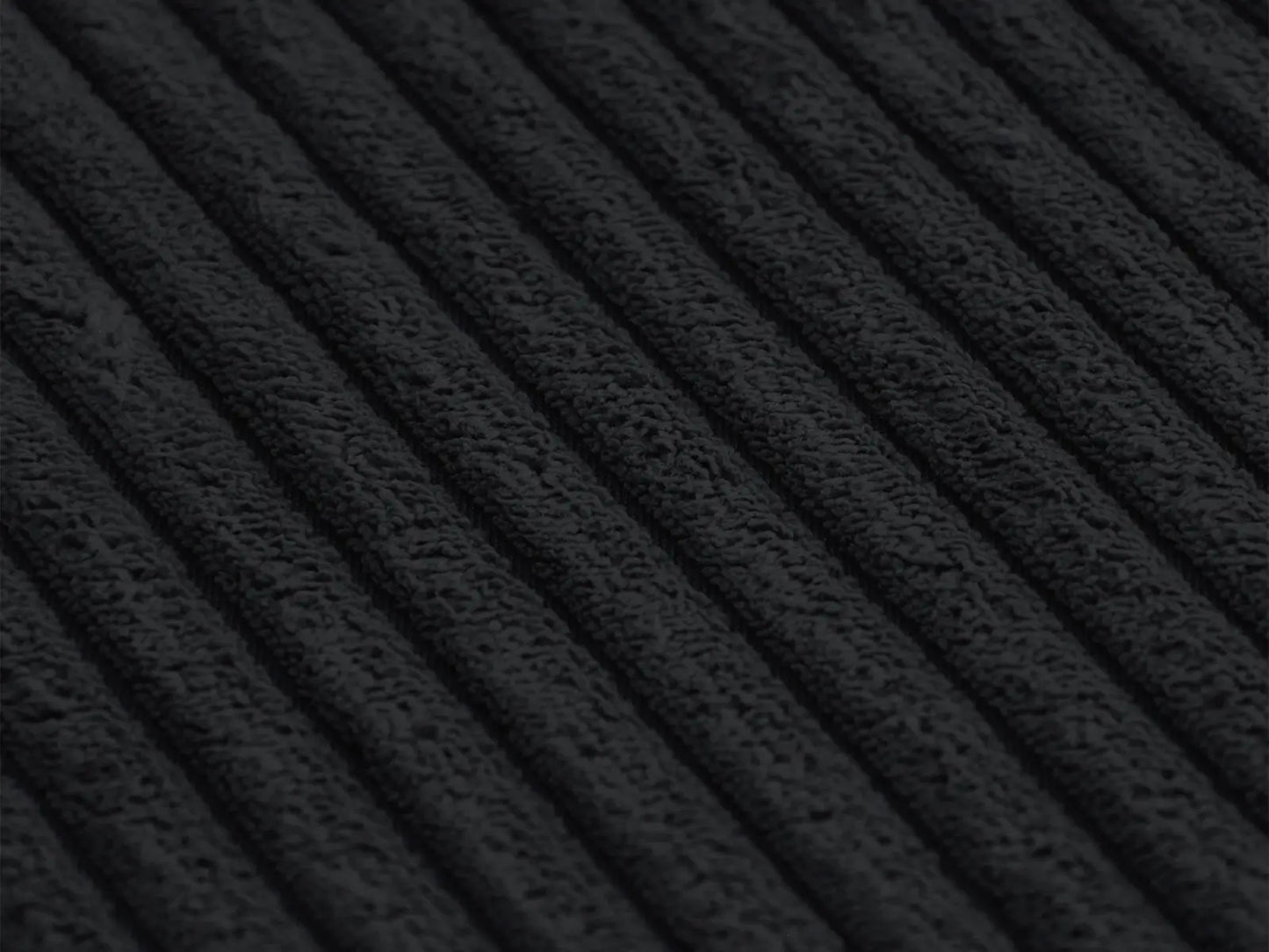 Fundas para sofás modulares modernos Matrix | Fundas de pana negra para sofá de 3 plazas con 2 otomanas