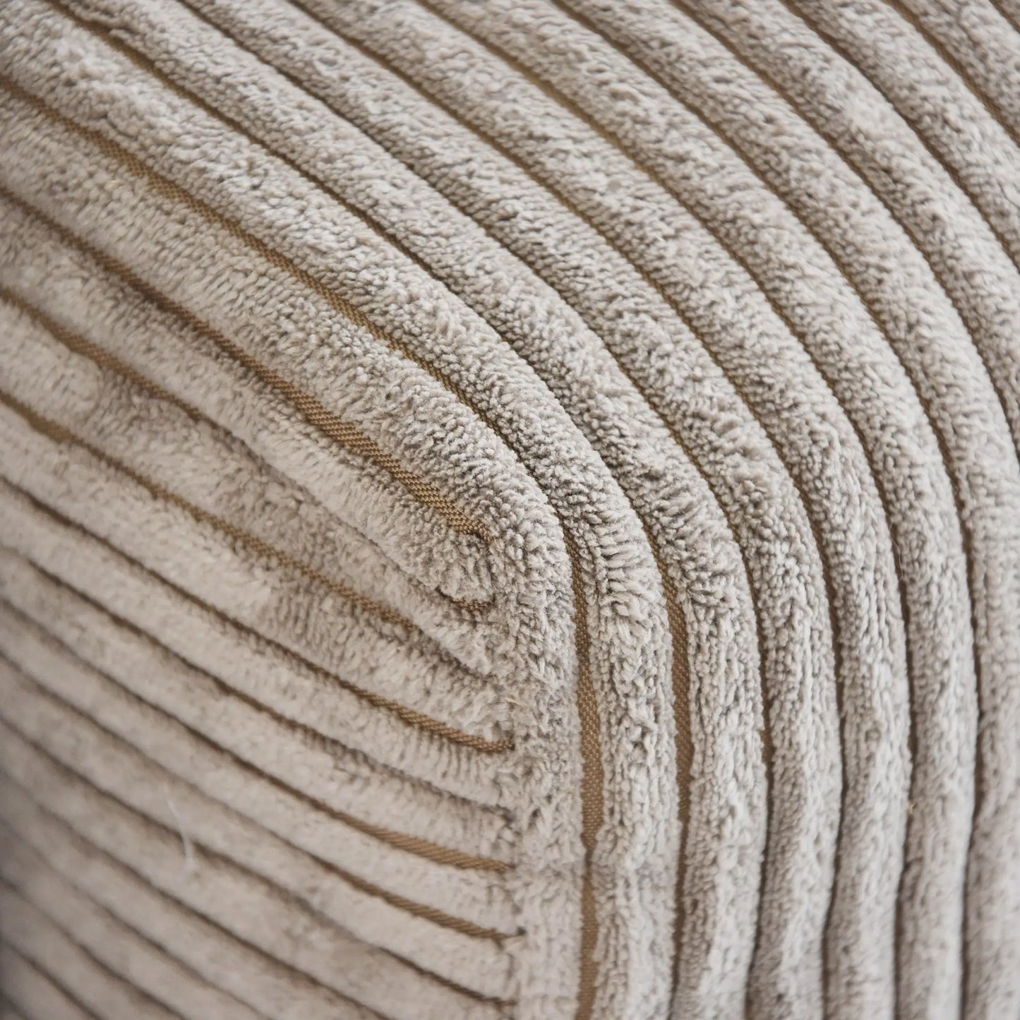 Sofás modulares modernos Matrix | Seccionales en forma de U de 5 piezas de pana marrón de 3 plazas