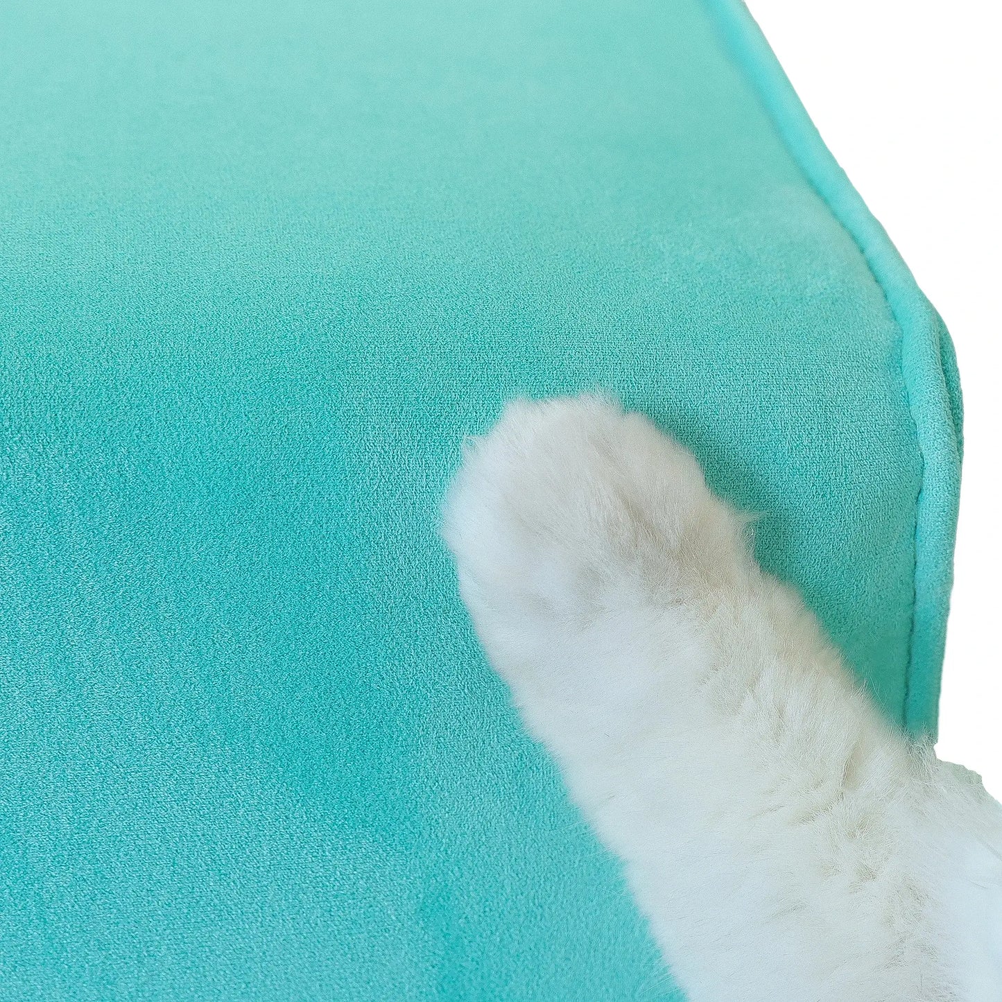 Deluxe Adjustable Cloud Sectional Sofas | Tiffany Blue Frosted Velvet U shaped Sectionals 6-seaters