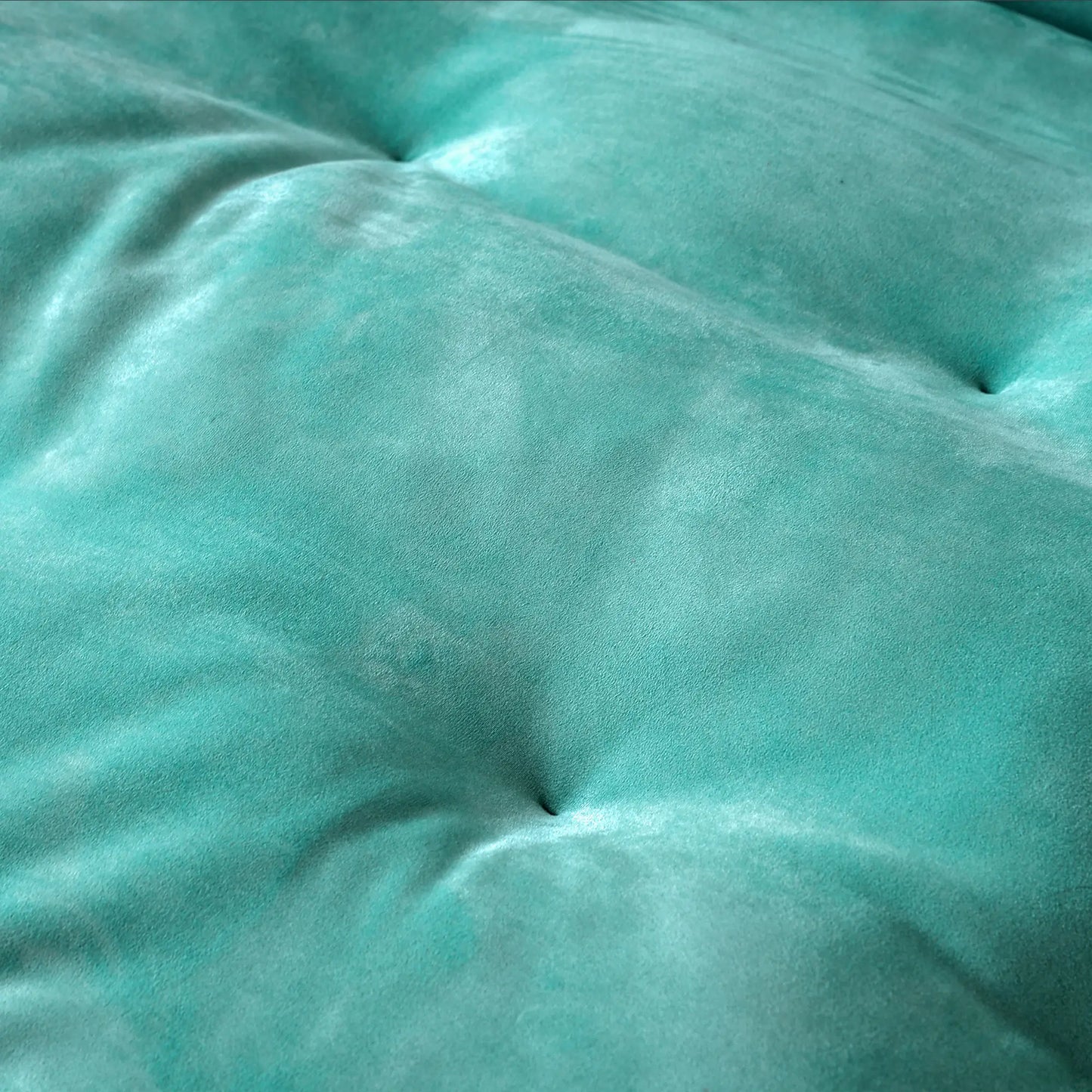 Deluxe Adjustable Cloud Sectional Sofas | Tiffany Blue Frosted Velvet U shaped Sectionals 4-seaters