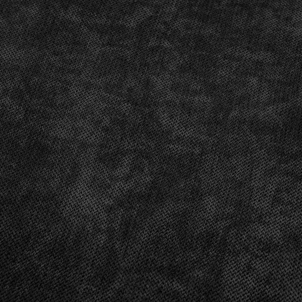 Sofás seccionales Deluxe Slope Cloud | Seccionales Pit de lino negro de 6 piezas, 3 plazas, 120" de respaldo ajustable y cojines