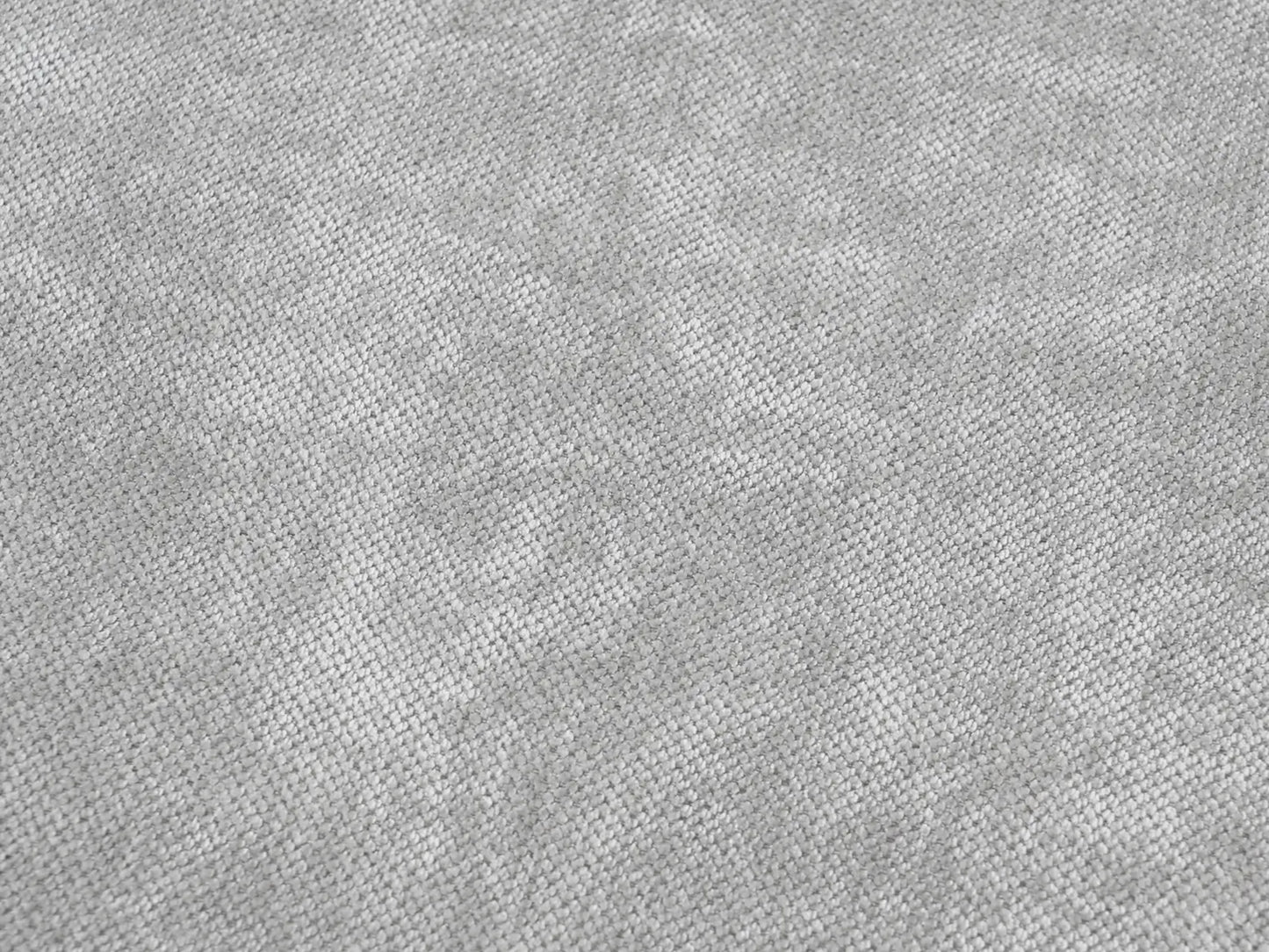 Deluxe Slope Cloud Sectional Sofa Covers | Light Grey Chenille and Linen Sofa Cover for 4-Seater with 2-Ottomans