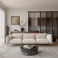 Deluxe Urban Cloud Sectional Sofas | 3-Piece Velvet Brown Couch Sectionals 3-Seater