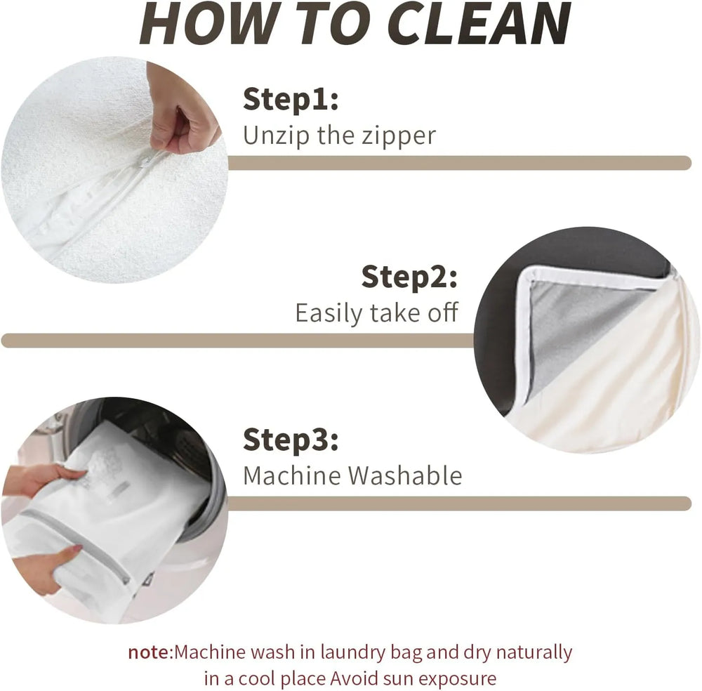 Deluxe Slope Cloud Sectional Sofas | 3-Piece Linen White Chaise Sectionals 80" Modular Design 2-seaters