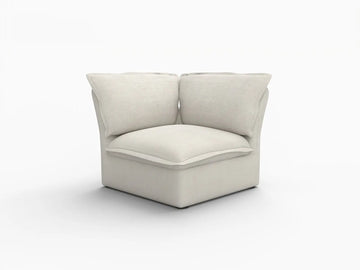 Deluxe Linen Cloud Sectional Sofas Covers | Beige Cotton and Linen Sofa Cover for Corner Seat