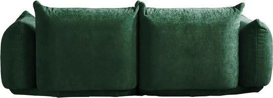 Sofás seccionales modernos Matrix | Loveseats de 2 piezas de chenilla verde