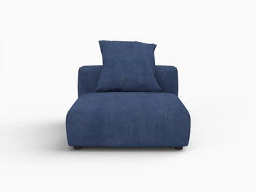 Matrix Modern Modular Sofa Covers | Blue Corduroy Sofa Covers for 1-Seater