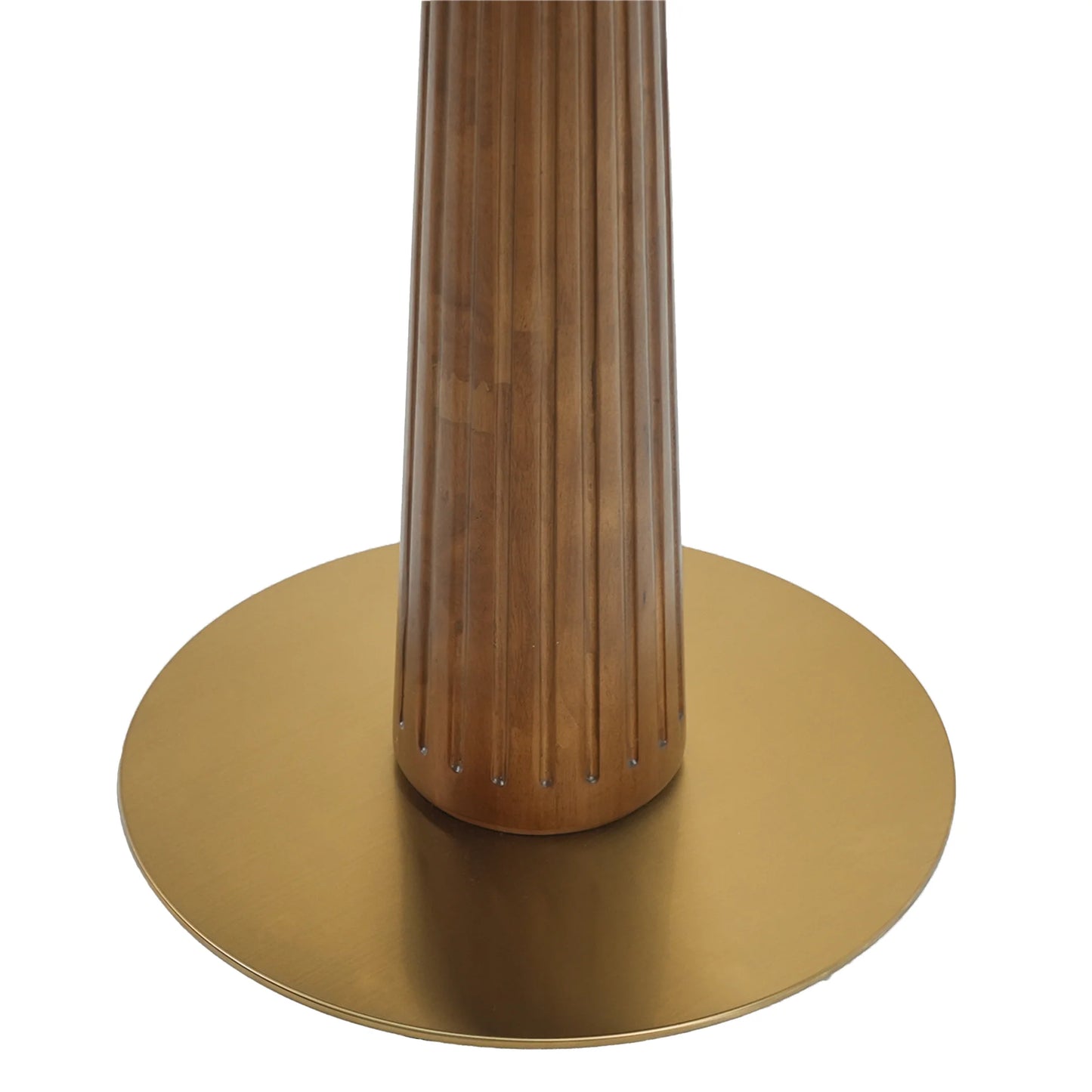Nero Sintered Stone Bistro Table | 34" Pandora Round With Wood Base