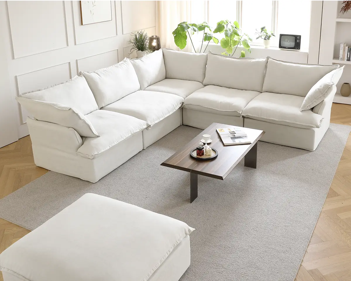Sky Classic Linen Cloud Sofa