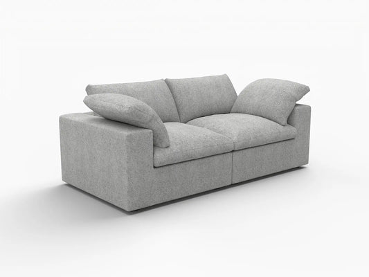 WJS Home 2 PieceCottonandLinenLightGreyLoveseats80Removable_WashableCovers2 Seater_5