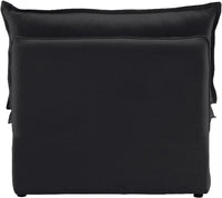 Deluxe Linen Cloud Sectional Sofas | 1-Piece Black Cotton and Linen Armless Single Sofa 1-seater