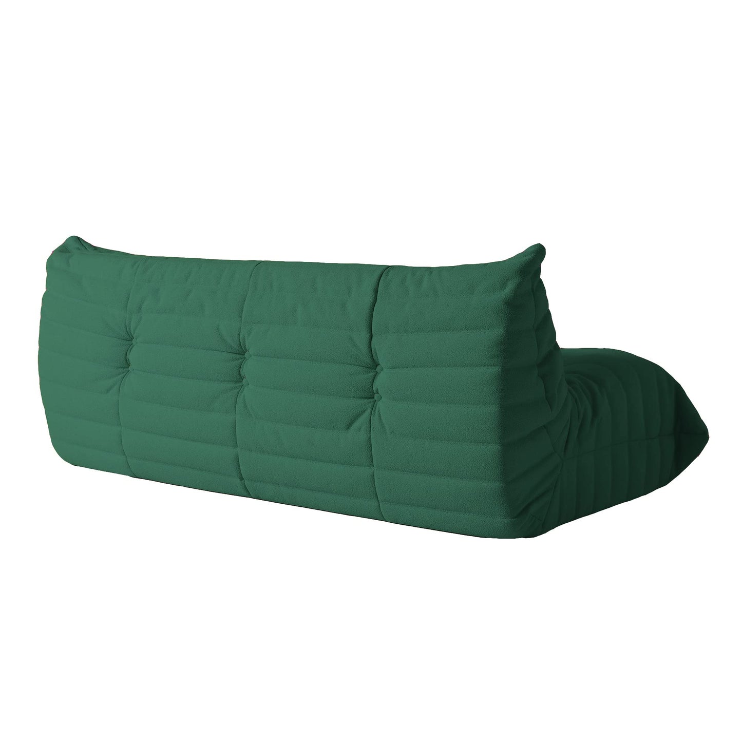 Lazy Floor Sofa, 89 inch Soft Teddy Velvet 3 Seat Minimalist Couches, Tatami Sofa, Fireside Chair, Corner Relax Couch for Living Room Bedroom Salon Office Floor Lounge(3 Seat, Blue)