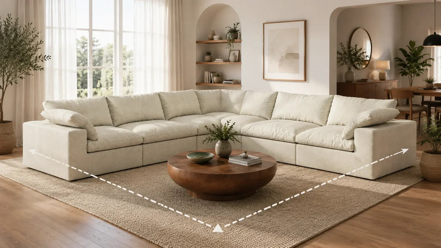 6 V Shaped Couch Layout Ideas for Room Flow and Layout Tips