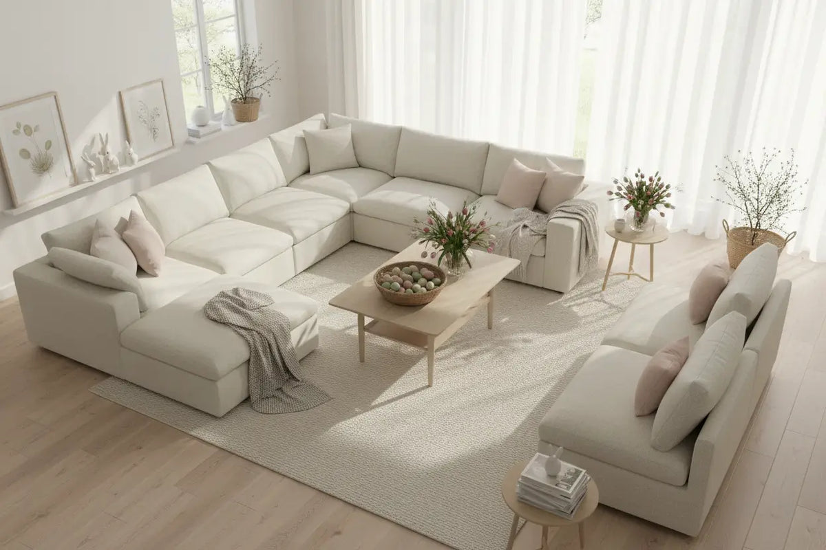Modular Sofa Layout Ideas for Easter Hosting