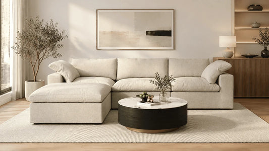 what size coffee table for 90 inch sofa