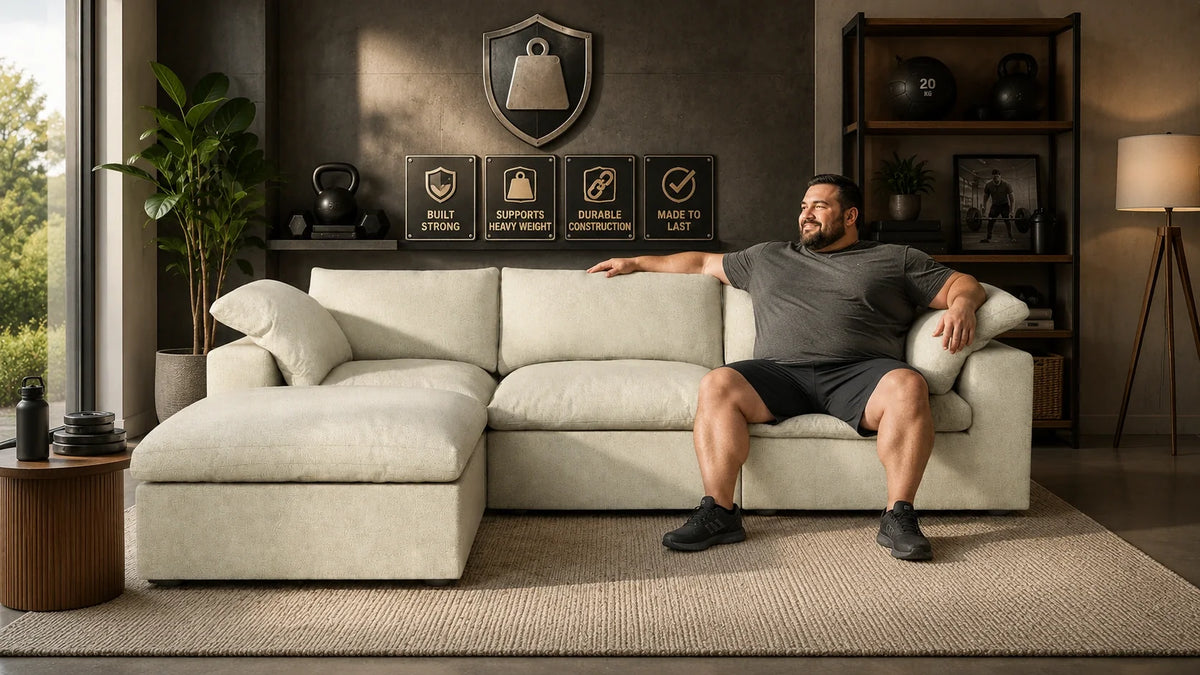 Best Sofas for Heavy People: 7 Strong Picks That Last