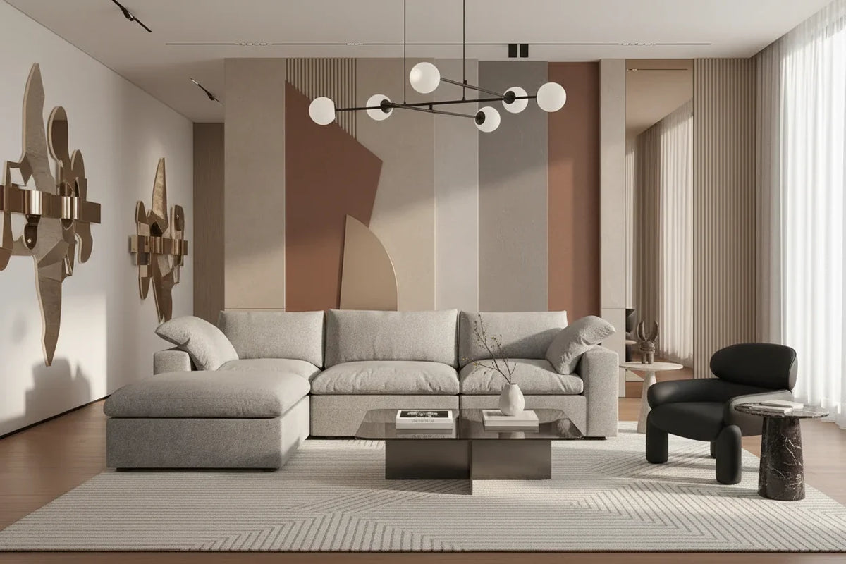 Best Stylish Grey Curved Sofas Available Online WJS Home