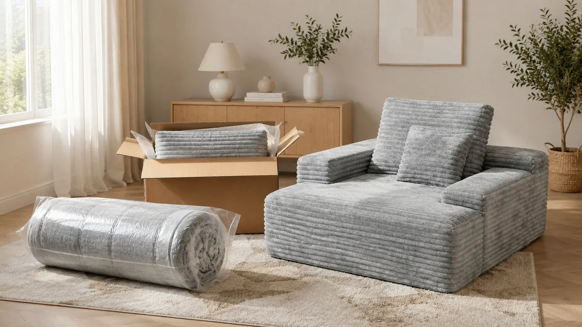 Why Do Boneless Sofas Come Compressed? What to Expect After Unboxing