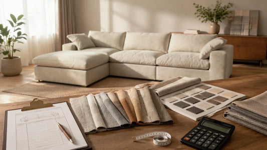 How much does it cost to recover a couch with upholstery fabric and repair planning