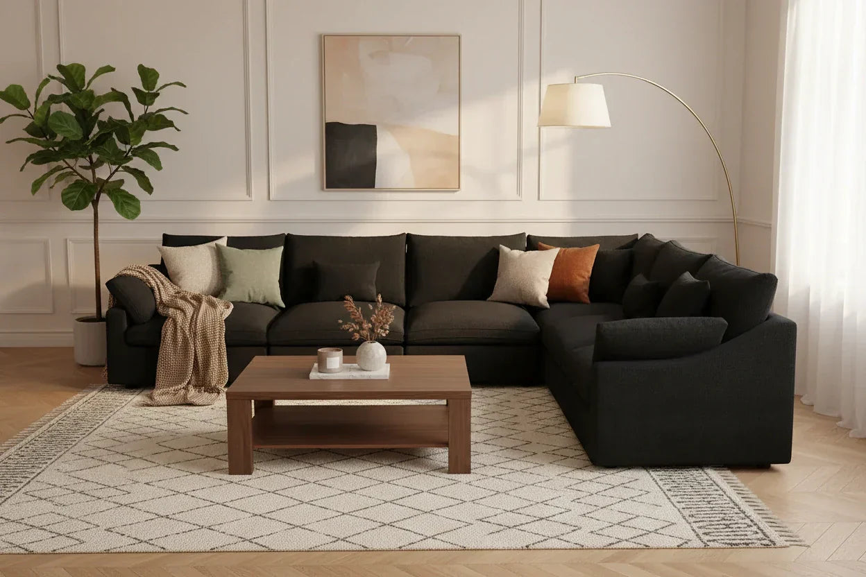 How to Style a Black Sofa For Your Living Room