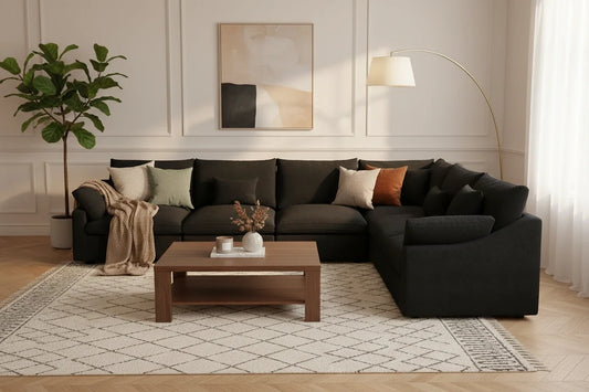 How to Style a Black Sofa For Your Living Room