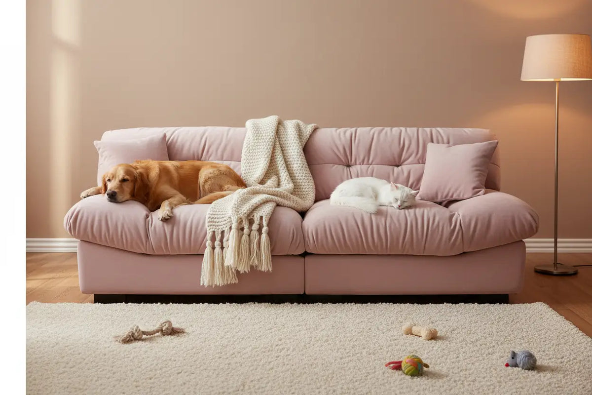 Is a Velvet Sofa Pet Friendly? What Pet Owners Must Know