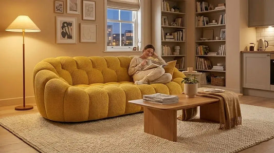 Is the Bubble Couch Comfy? WJS Home Boneless Sofa Review