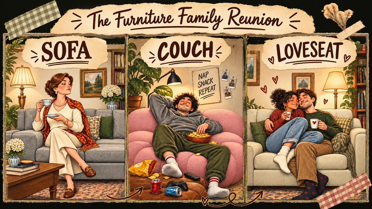 Couch vs Sofa vs Loveseat: What's the Actual Difference?