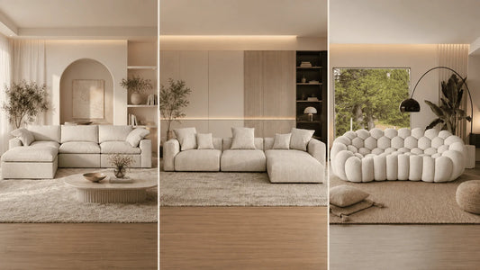 WJS Home sofa collections including Deluxe Cloud Matrix and Essential