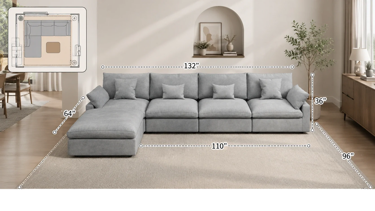 What Size Sectional Sofa Do I Need? Room-by-Room Guide
