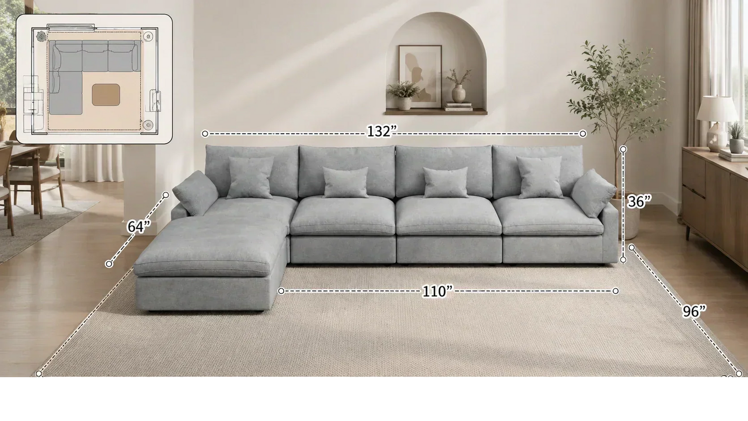 What Size Sectional Sofa Do I Need? Room-by-Room Guide