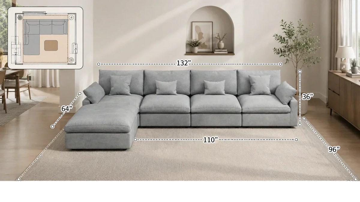 What Size Sectional Sofa Do I Need? Room-by-Room Guide