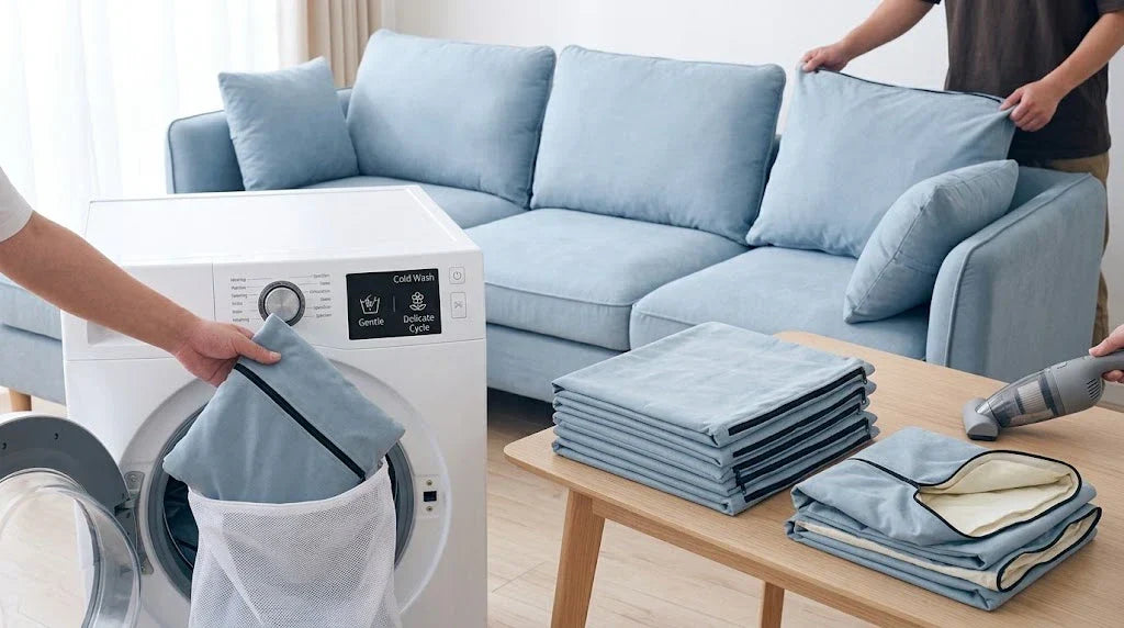 How to Wash Washable Sofa Covers: A Realistic Wash Day Guide