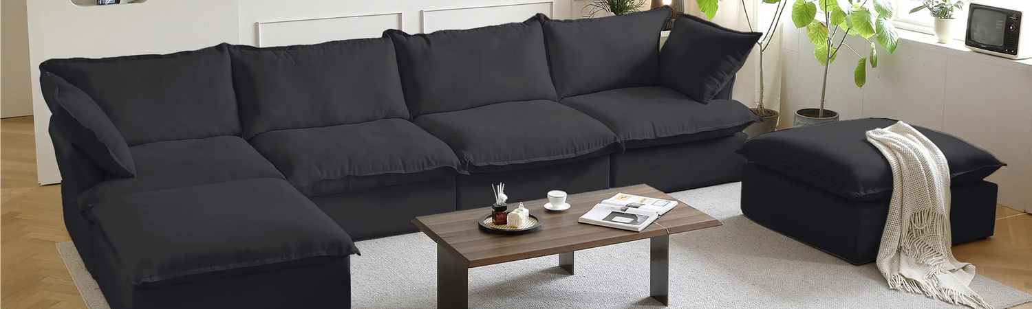 Linen Cloud Sectional Sofas