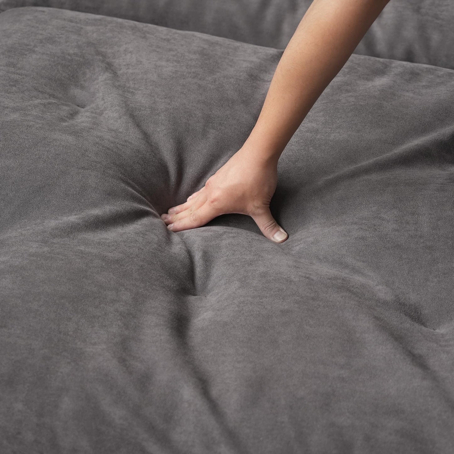 Cloud Modular Sectional Sofa, Luxury Velvet Couch Sofas for Living Room,74inch Corner Seater