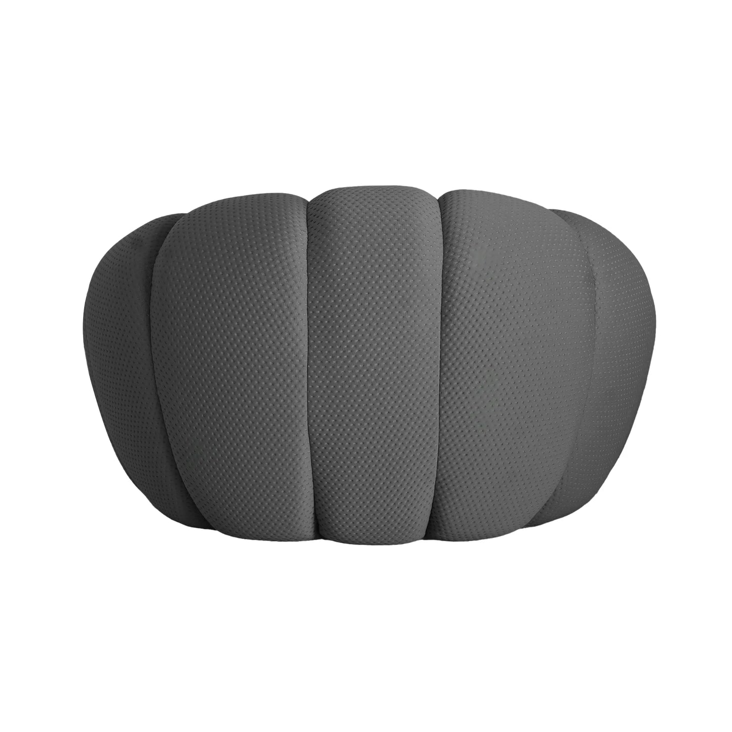 Sofás de suelo Essential sin brazos | Sofá individual gris de una plaza con tejido de punto 3D