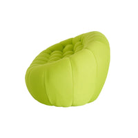 Essential Armless Floor Sofas | 1-Piece 3D Knitted Fabric Lime Green Loveseats 2-Seater