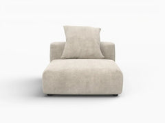 Fundas para sofás modulares modernos Matrix | Funda de pana beige para el asiento central