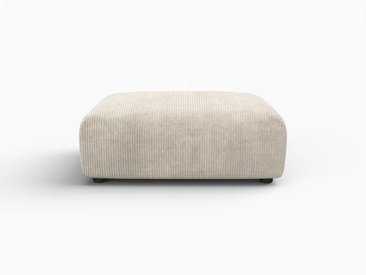 Matrix Modern Modular Sofas Covers | Beige Corduroy Sofa Cover for Ottoman