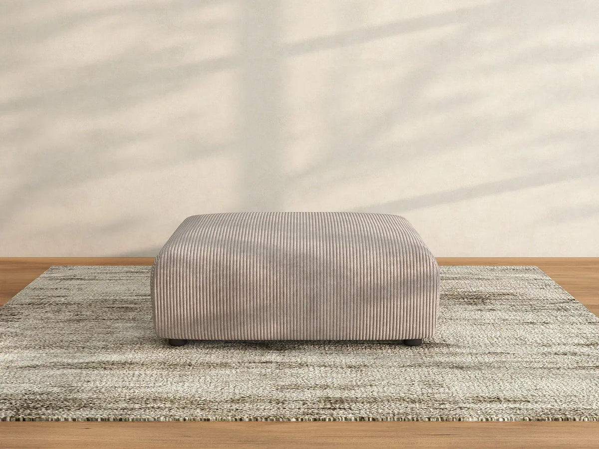 Otomana lavable Matrix Brown | 1 pieza, tela de pana, diseño modular