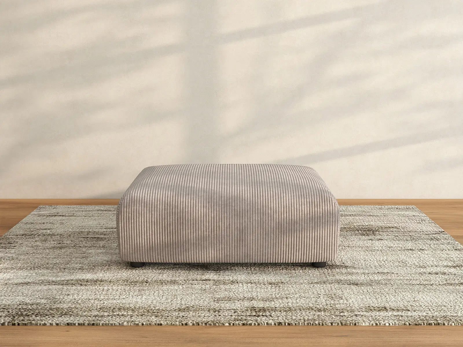 Otomana lavable Matrix Brown | 1 pieza, tela de pana, diseño modular