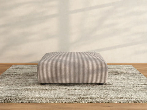Matrix Brown Washable Ottoman | 1-Piece, Corduroy Fabric, Modular Design
