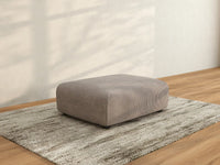 Matrix Modern Modular Sofas | 1-Piece Brown Corduroy Ottomans