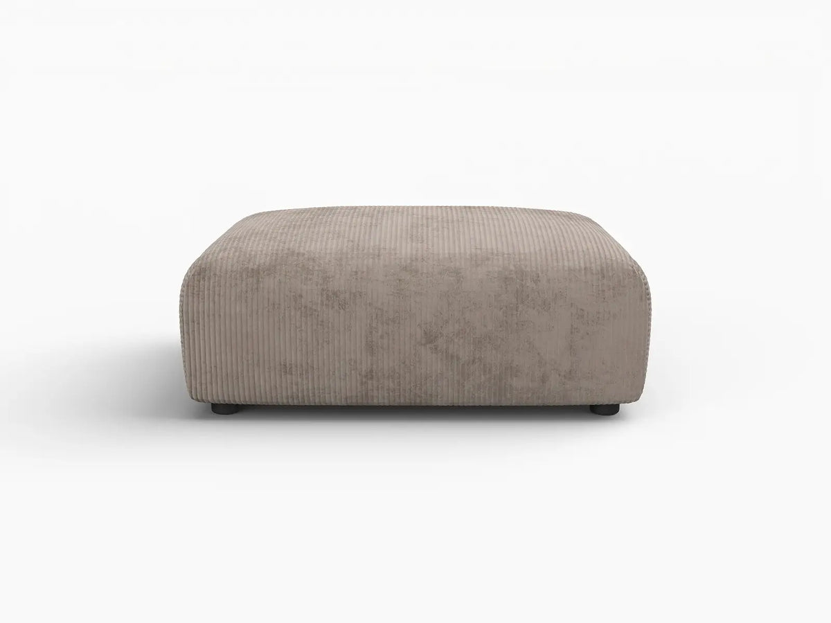Otomana lavable Matrix Brown | 1 pieza, tela de pana, diseño modular