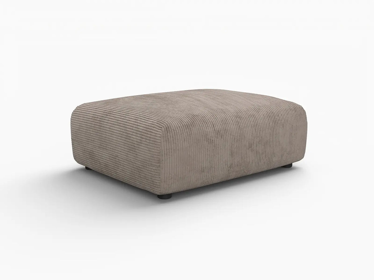 Otomana lavable Matrix Brown | 1 pieza, tela de pana, diseño modular