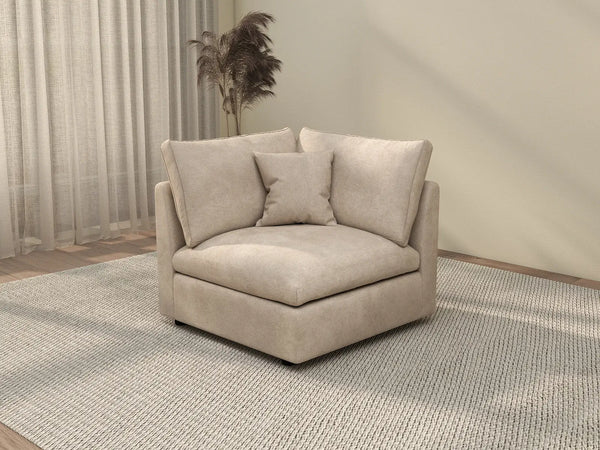 Sofás seccionales Deluxe Slope Cloud | Sofá individual de lino negro de una pieza, 101 cm, respaldo ajustable y cojines, monoplaza
