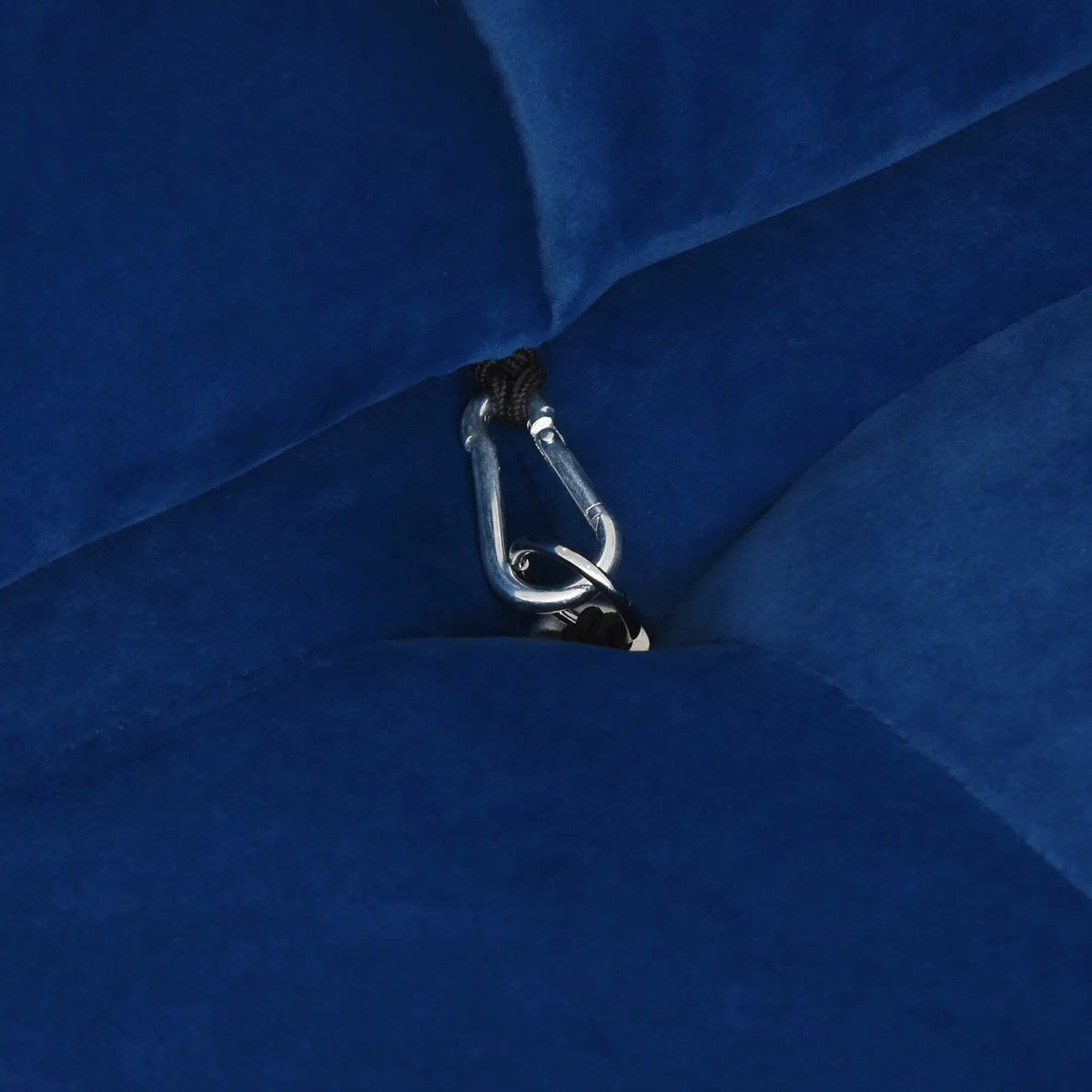 Matrix 3-Seater Blue Modular L-Shaped Sectional | 4-Piece (includes 1 Ottoman), Velvet Fabric, Spacious Design